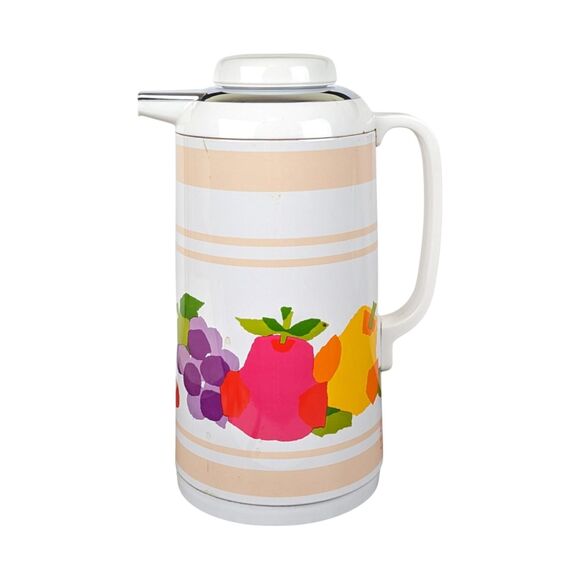 Vintage Diamond Misa Fruit Pitcher: Mid-Century Modern Insulated Carafe - Picture 6 of 9